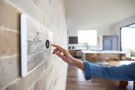 a wall-mounted smart home controller
